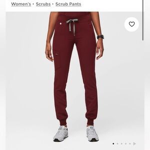 Figs Women's Jogger Pants in Burgundy